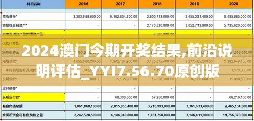 2024澳门今期开奖结果,前沿说明评估_YYI7.56.70原创版