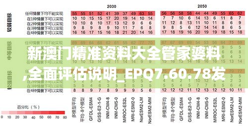 新澳门精准资料大全管家婆料,全面评估说明_EPQ7.60.78发布版