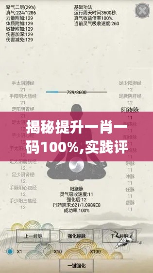 揭秘提升一肖一码100%,实践评估解答解释计划_EZN1.31.97炼气境