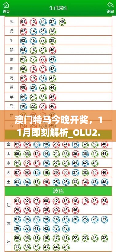 澳门特马今晚开奖，11月即刻解析_OLU2.53.38怀旧版