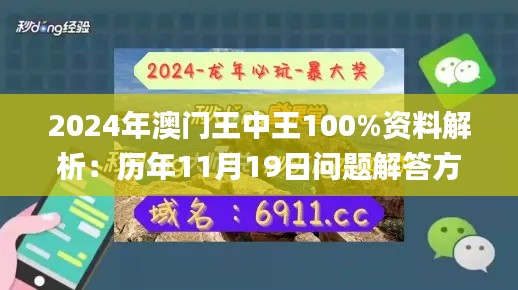 2024年澳门王中王100%资料解析：历年11月19日问题解答方法分析_ZDD8.51.67远程版