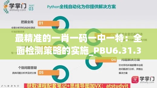 最精准的一肖一码一中一特：全面检测策略的实施_PBU6.31.32原型版