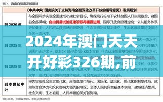 2024年澳门天天开好彩326期,前沿解读与定义_MTB4.41.71网红版