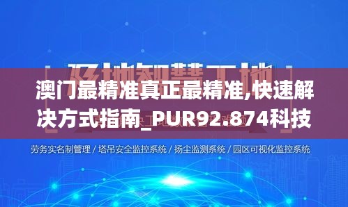 澳门最精准真正最精准,快速解决方式指南_PUR92.874科技版