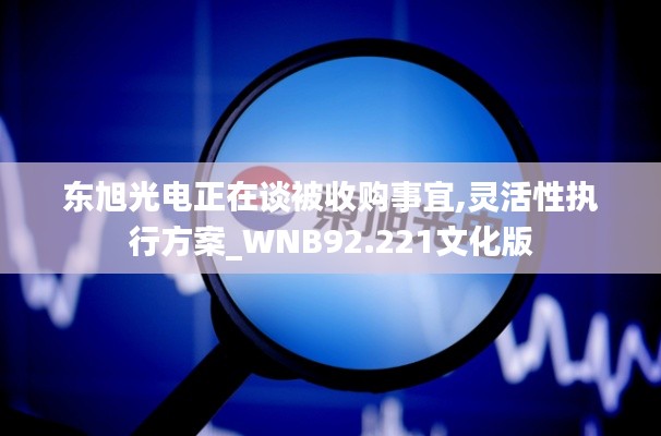 东旭光电正在谈被收购事宜,灵活性执行方案_WNB92.221文化版