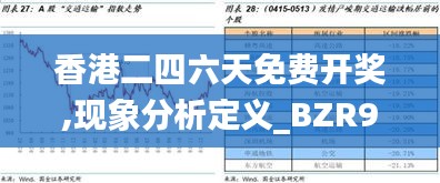 香港二四六天免费开奖,现象分析定义_BZR92.561媒体版