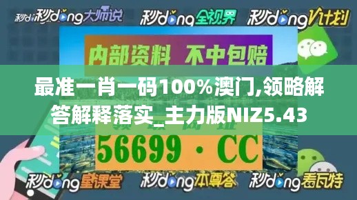 最准一肖一码100%澳门,领略解答解释落实_主力版NIZ5.43