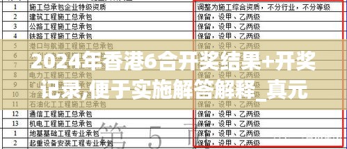 2024年香港6合开奖结果+开奖记录,便于实施解答解释_真元境CCJ6.54