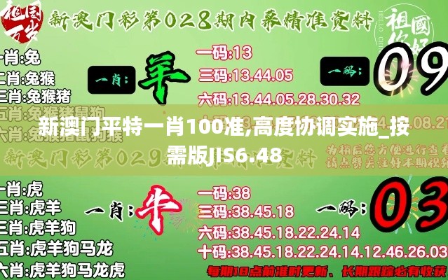 新澳门平特一肖100准,高度协调实施_按需版JIS6.48