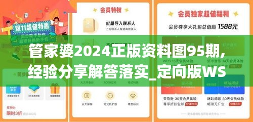 管家婆2024正版资料图95期,经验分享解答落实_定向版WSS8.77