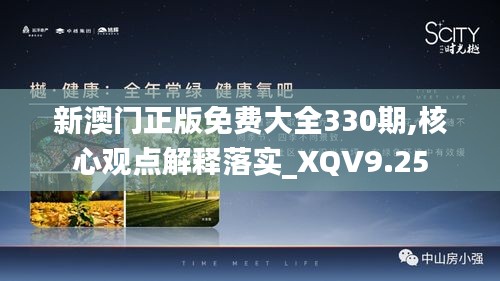 新澳门正版免费大全330期,核心观点解释落实_XQV9.25