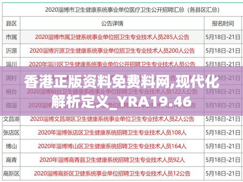 香港正版资料免费料网,现代化解析定义_YRA19.46