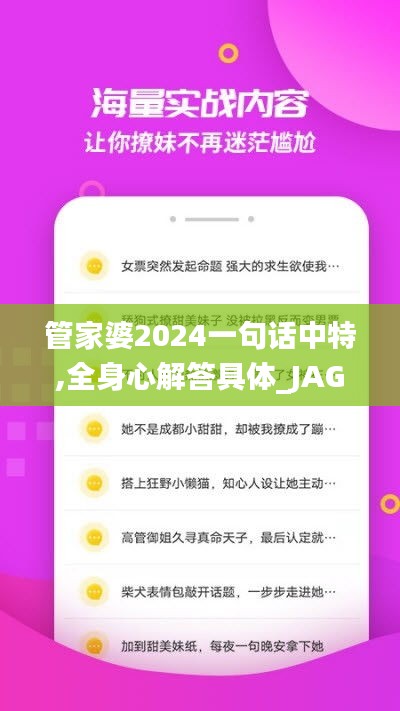 管家婆2024一句话中特,全身心解答具体_JAG19.4