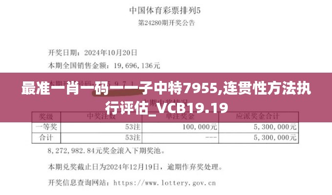 最准一肖一码一一子中特7955,连贯性方法执行评估_VCB19.19