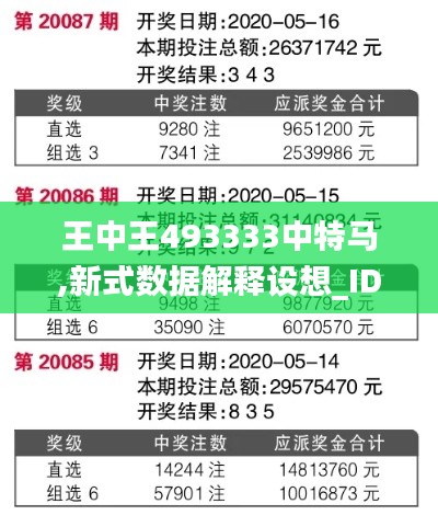 王中王493333中特马,新式数据解释设想_IDE19.84