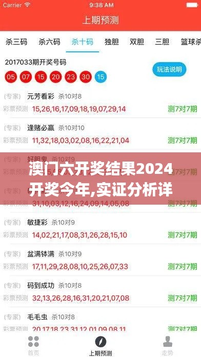 澳门六开奖结果2024开奖今年,实证分析详细枕_ZQI19.22