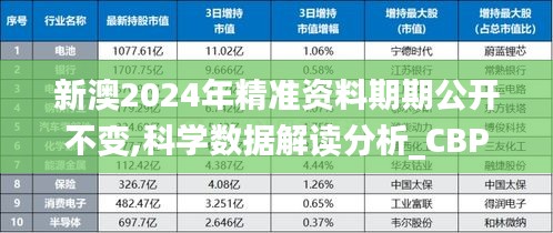 新澳2024年精准资料期期公开不变,科学数据解读分析_CBP19.48