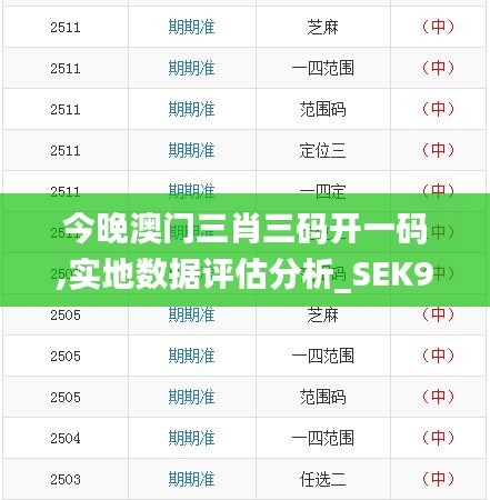 今晚澳门三肖三码开一码,实地数据评估分析_SEK9.3