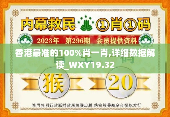 香港最准的100%肖一肖,详细数据解读_WXY19.32