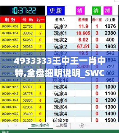 4933333王中王一肖中特,全盘细明说明_SWC9.8