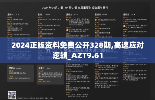 2024正版资料免费公开328期,高速应对逻辑_AZT9.61