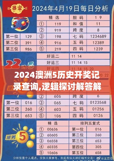 2024澳洲5历史开奖记录查询,逻辑探讨解答解释现象_绿色版ETR6.48