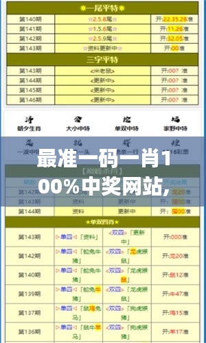 最准一码一肖100%中奖网站,全方位数据解析表述_幽雅版VYB5.33