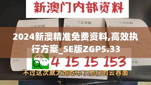 2024新澳精准免费资料,高效执行方案_SE版ZGP5.33