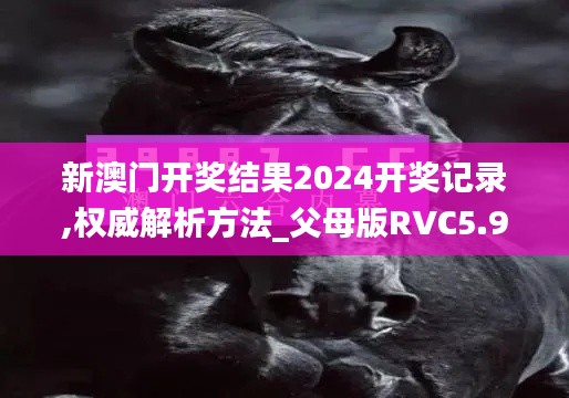 新澳门开奖结果2024开奖记录,权威解析方法_父母版RVC5.96