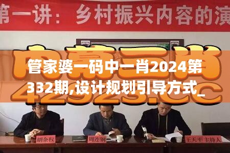 管家婆一码中一肖2024第332期,设计规划引导方式_智慧版LXR11.53