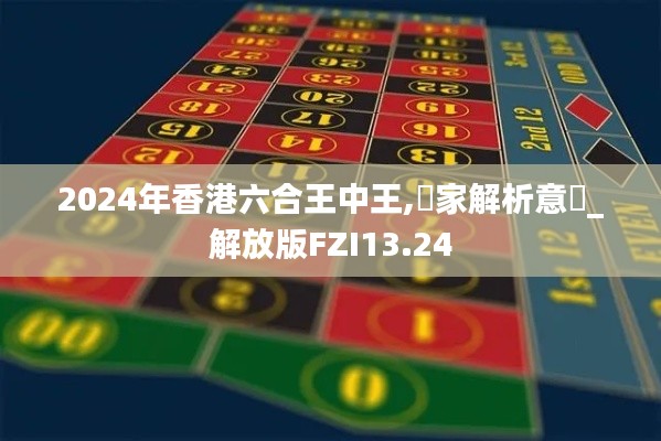 2024年香港六合王中王,專家解析意見_解放版FZI13.24