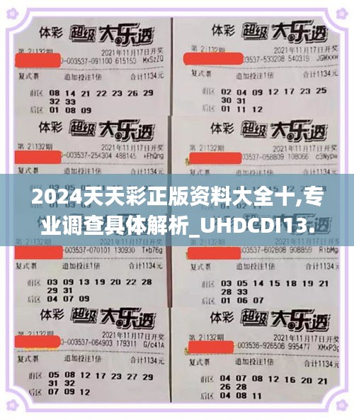 2024天天彩正版资料大全十,专业调查具体解析_UHDCDI13.4