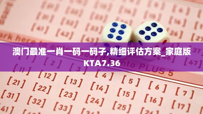 澳门最准一肖一码一码孑,精细评估方案_家庭版KTA7.36