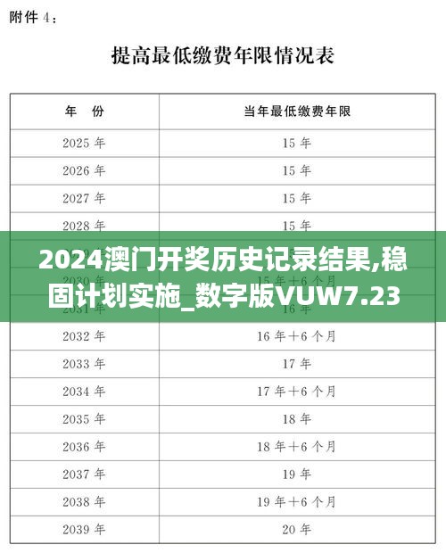 2024澳门开奖历史记录结果,稳固计划实施_数字版VUW7.23