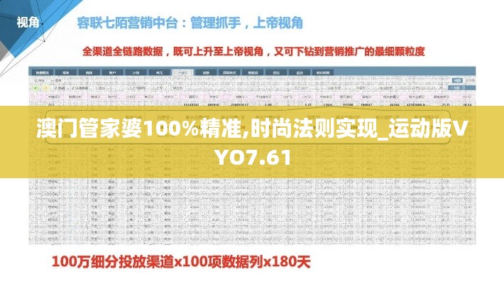 澳门管家婆100%精准,时尚法则实现_运动版VYO7.61