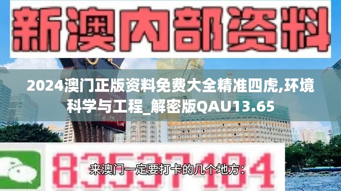 2024澳门正版资料免费大全精准四虎,环境科学与工程_解密版QAU13.65