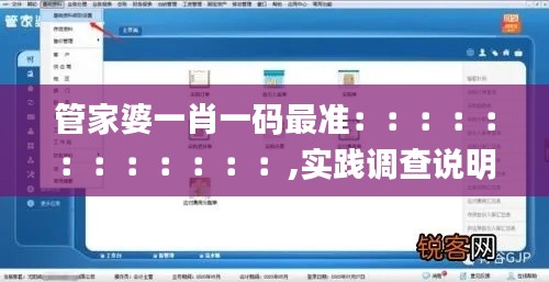 管家婆一肖一码最准：：：：：：：：：：：：,实践调查说明_随行版ICT13.56