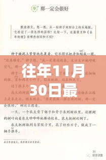 最新初一语文上册课本回顾，历年11月30日篇章概览