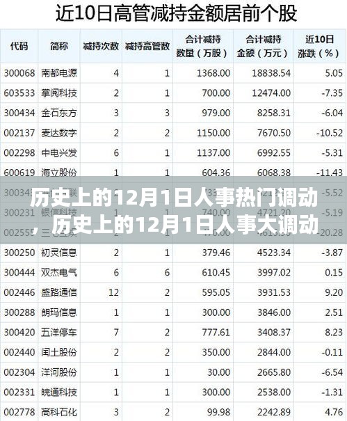 深度解析历史上的12月人事大调动，回顾与观点阐述