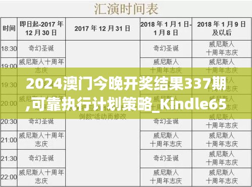 2024澳门今晚开奖结果337期,可靠执行计划策略_Kindle65.156-8