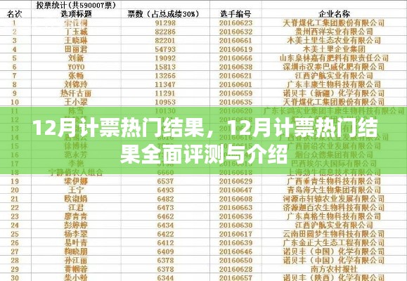 12月计票热门结果全面解析与介绍