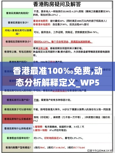 香港最准100‰免费,动态分析解释定义_WP50.97