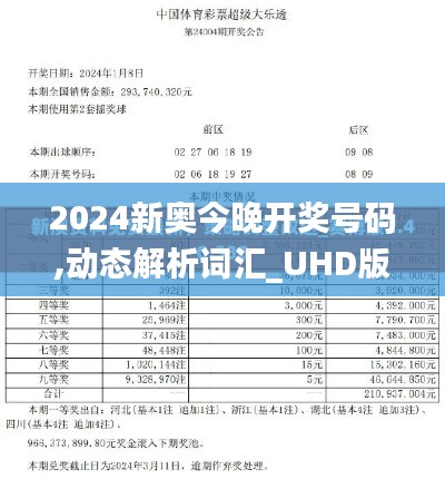 2024新奥今晚开奖号码,动态解析词汇_UHD版41.675