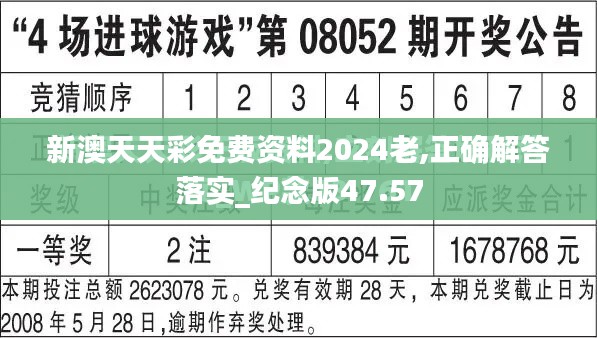 新澳天天彩免费资料2024老,正确解答落实_纪念版47.57