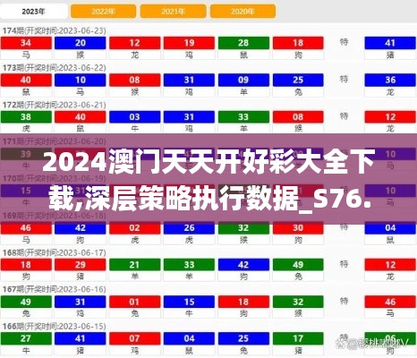 2024澳门天天开好彩大全下载,深层策略执行数据_S76.879