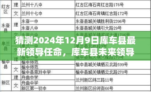 库车县未来领导展望，揭秘2024年12月9日可能的领导任命变化及分析