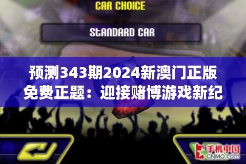 预测343期2024新澳门正版免费正题：迎接赌博游戏新纪元