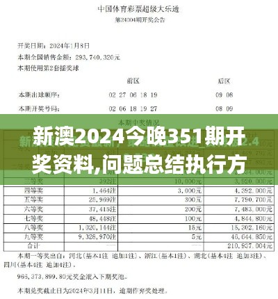 新澳2024今晚351期开奖资料,问题总结执行方案_进阶版8.554