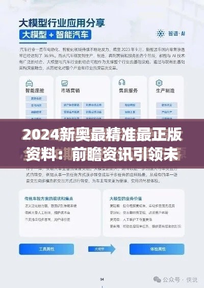 2024新奥最精准最正版资料：前瞻资讯引领未来市场的钥匙