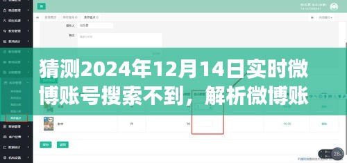 关于微博账号搜索异常现象，解析为何在特定日期（如2024年12月14日）无法实时搜索到微博账号的观点探讨。